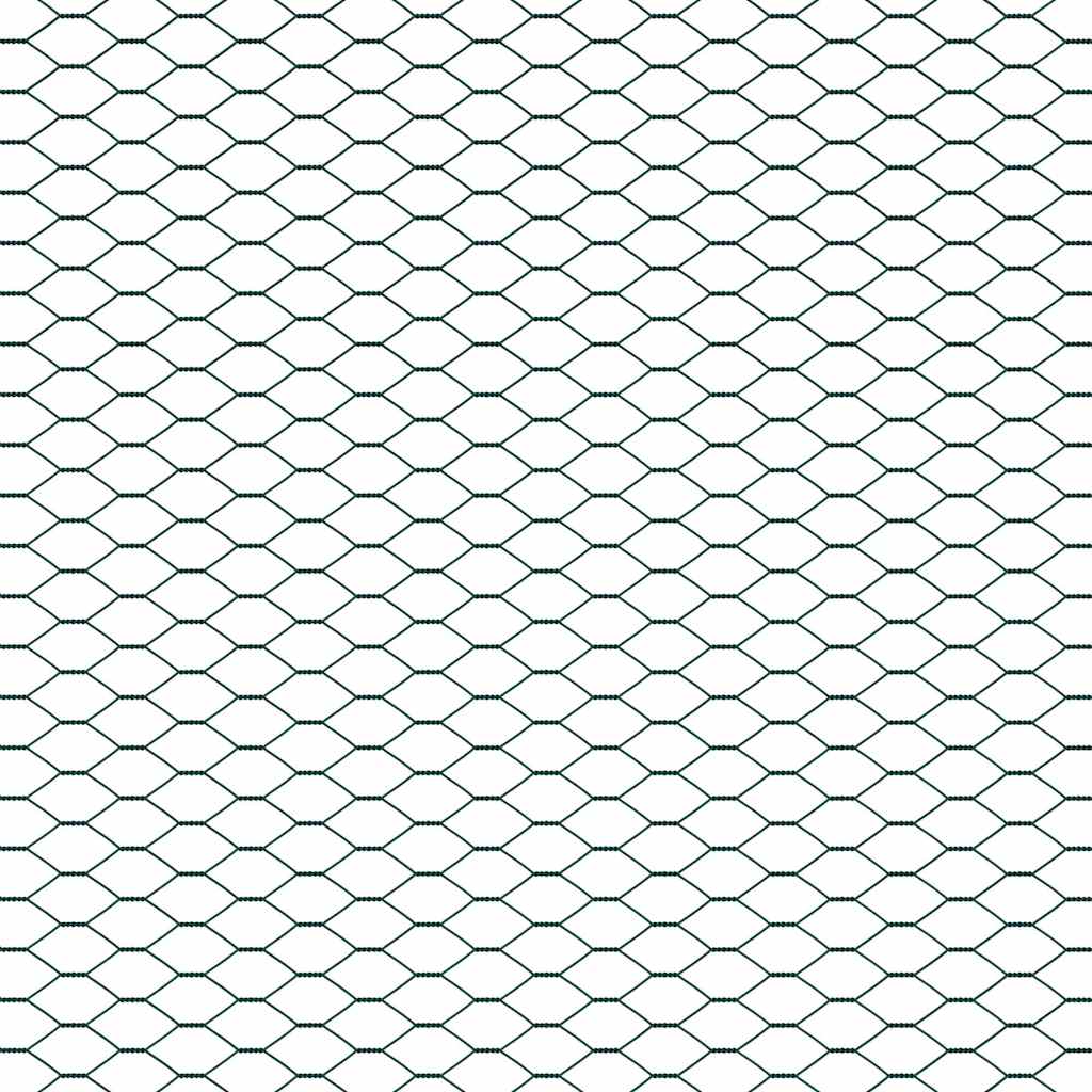 Heksagoninė tvora Žalia 1.5 x 10 m Plienas