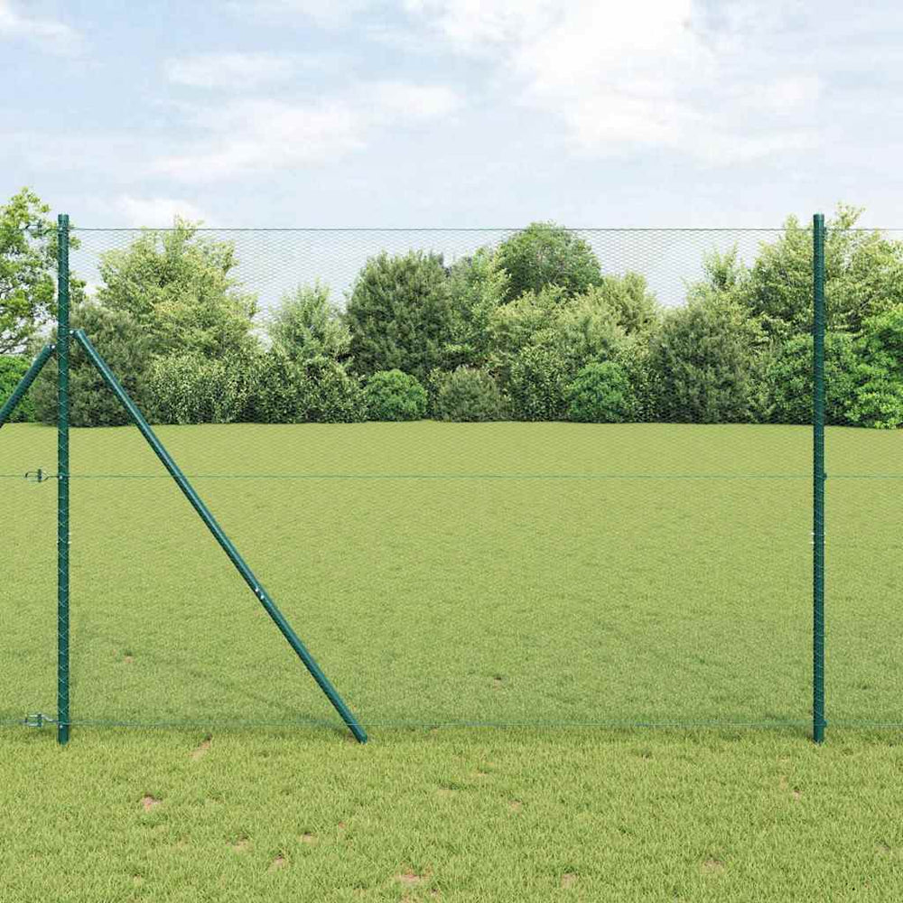 Heksagoninė tvora Žalia 1.5 x 10 m Plienas