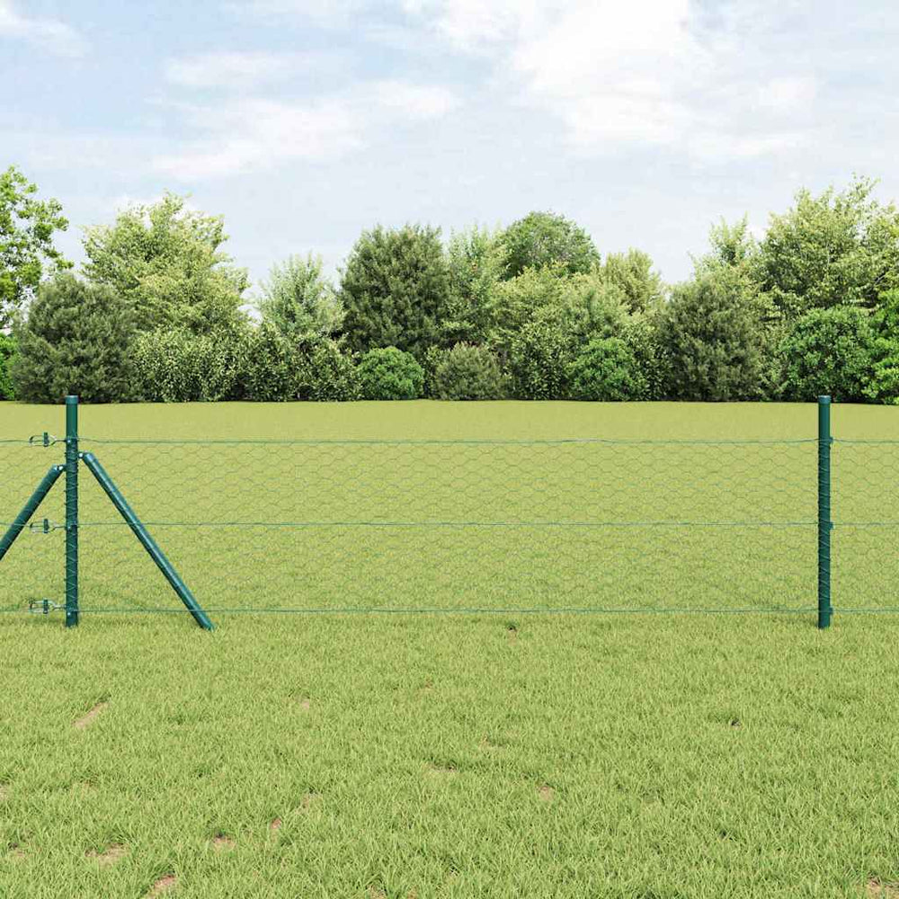 Heksagoninė tvora Žalia 0.8 x 50 m Plienas