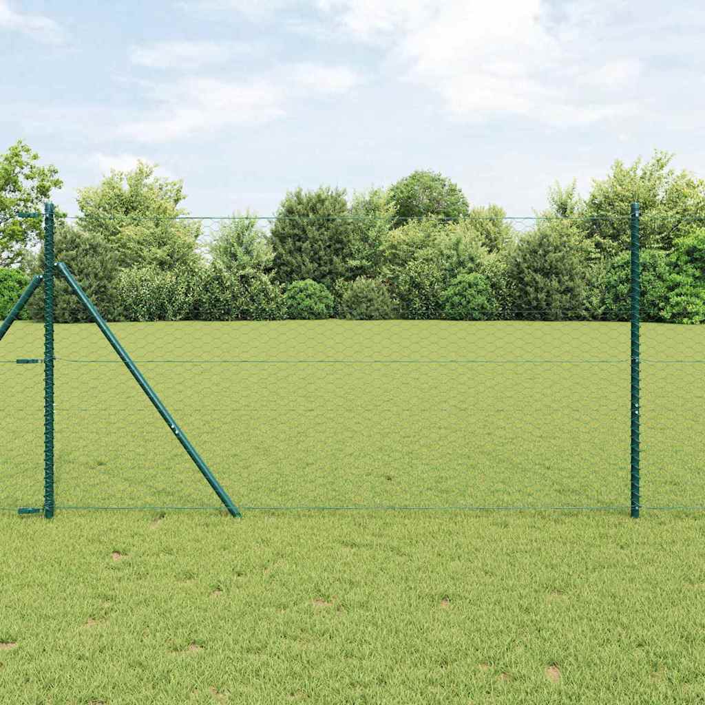 Šešiakampė tvora Žalia 1.2 x 50 m Plienas