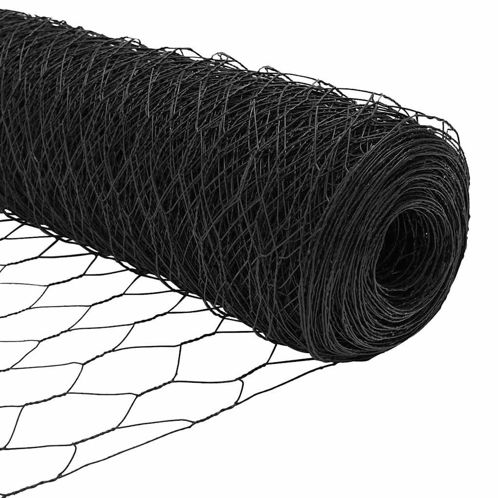 Heksagoninė tvora Pilka 1.2 x 10 m Plienas