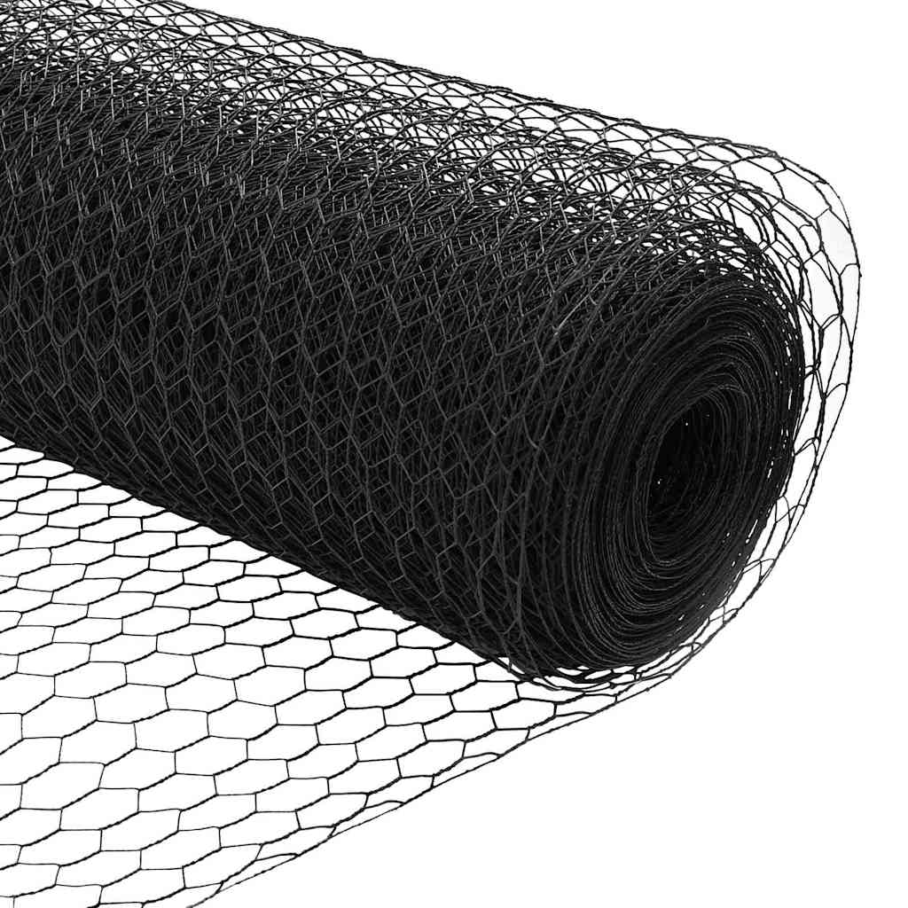 Heksagoninė tvora Pilka 0.4 x 25 m Plienas