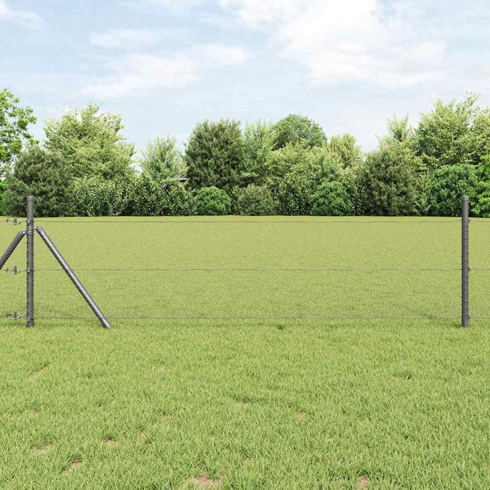 Heksagoninė tvora Pilka 0.4 x 25 m Plienas