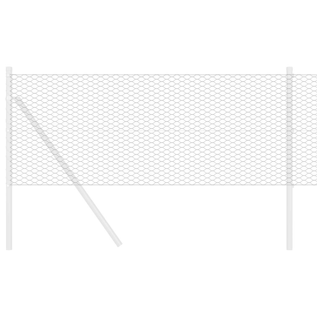 Šešiakampė tvora Pilka 0.6 x 25 m Plienas