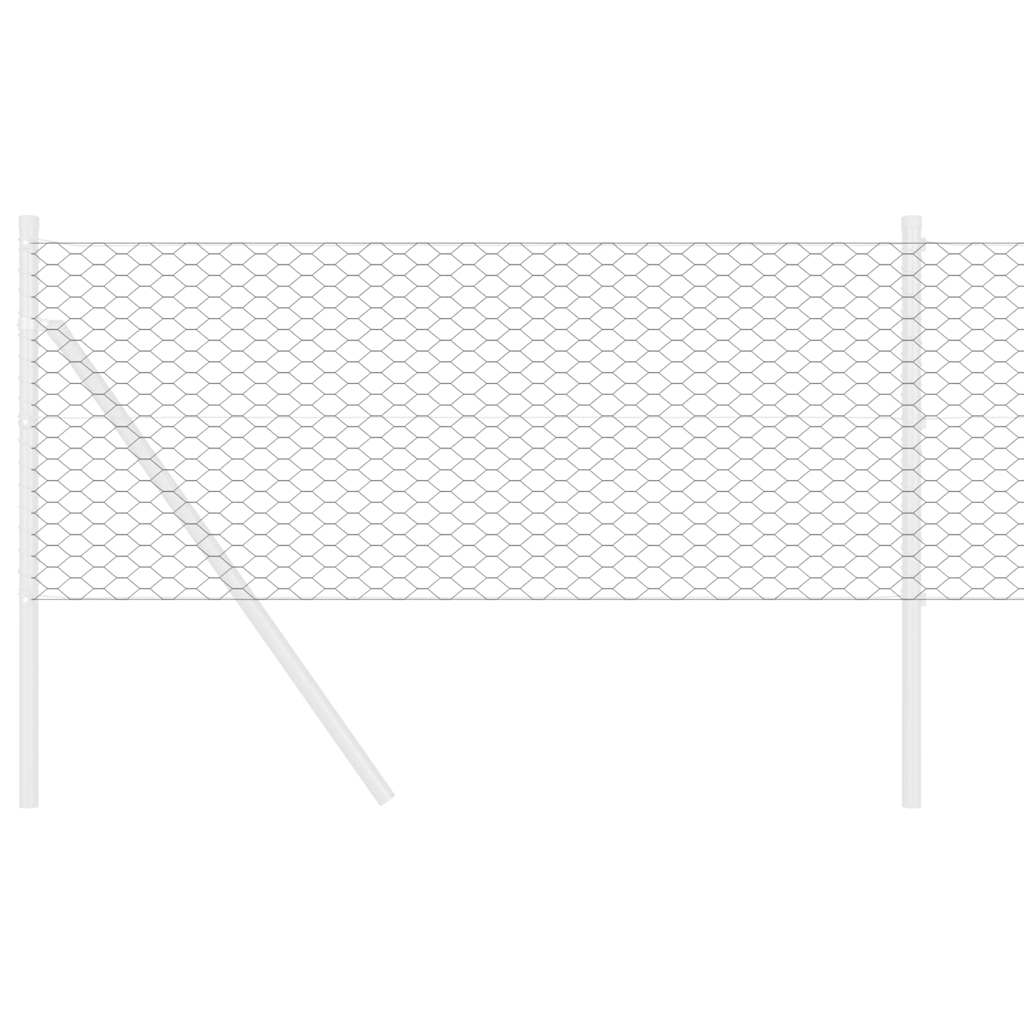 Šešiakampė tvora Pilka 0.5 x 50 m Plienas