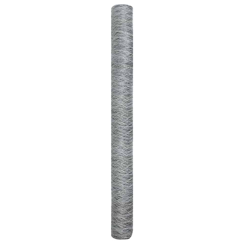 Heksagoninė tvora Sidabro 1,5 x 10 m Galvanizuotas plienas