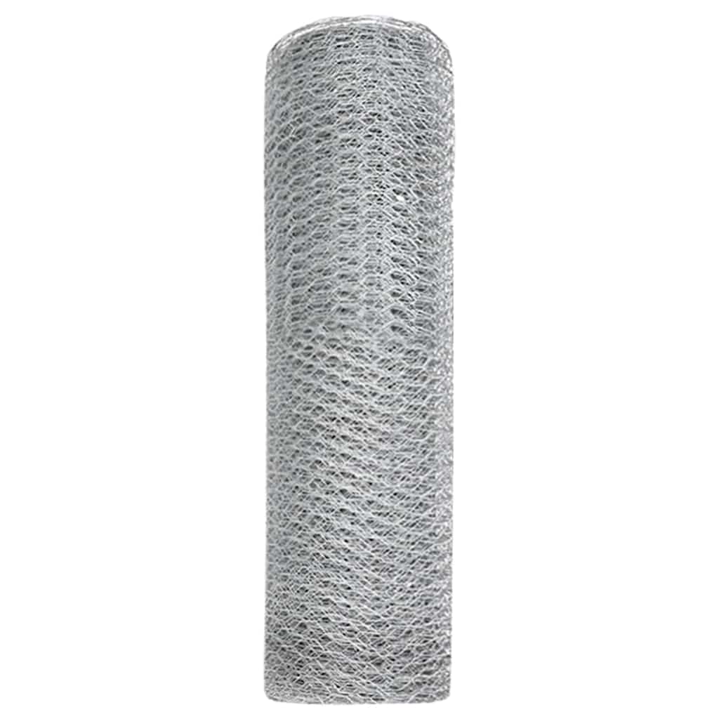 Heksagoninė tvora Sidabro 0,4 x 25 m Galvanizuotas plienas