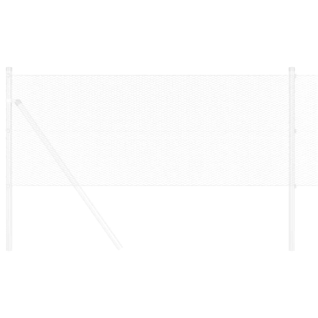 Heksagoninė tvora Sidabro 0.6 x 25 m Galvanizuotas plienas