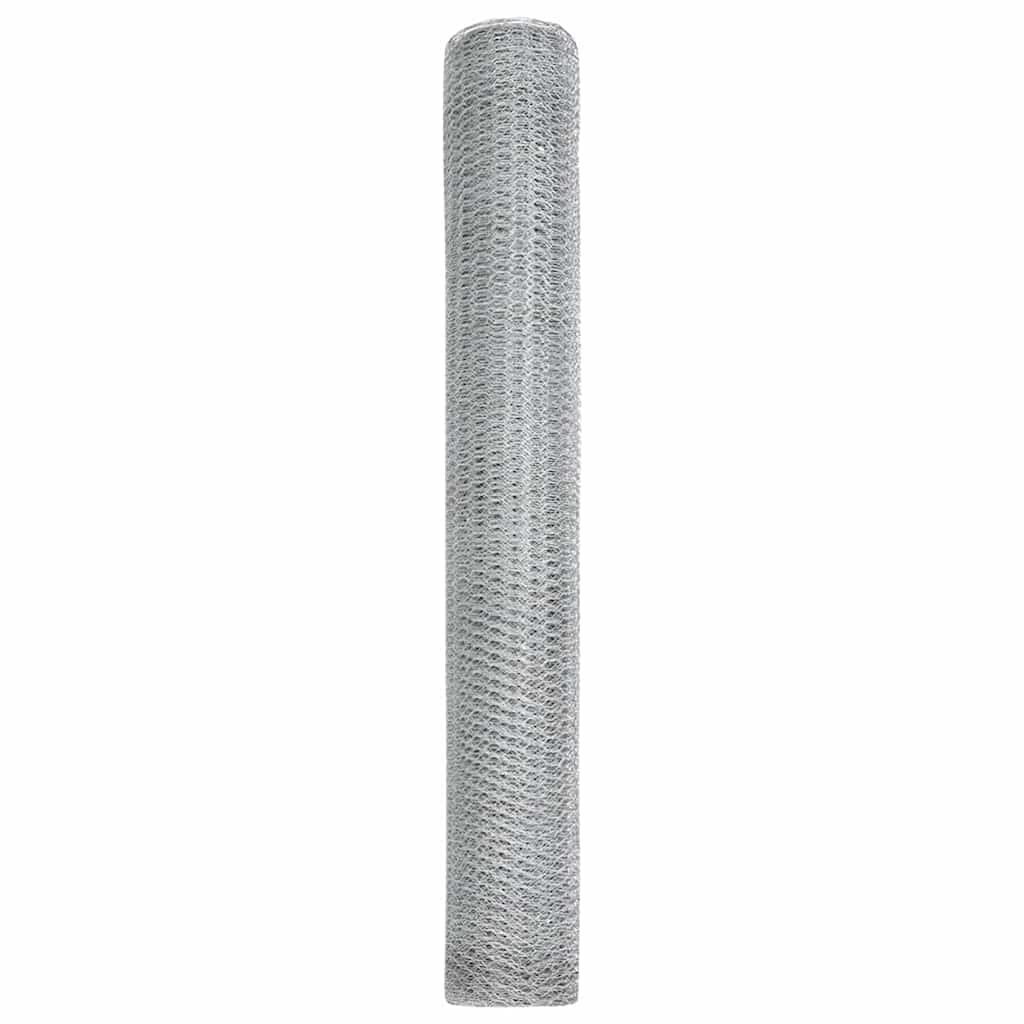 Heksagoninė tvora Sidabro 1,4 x 25 m Galvanizuotas plienas