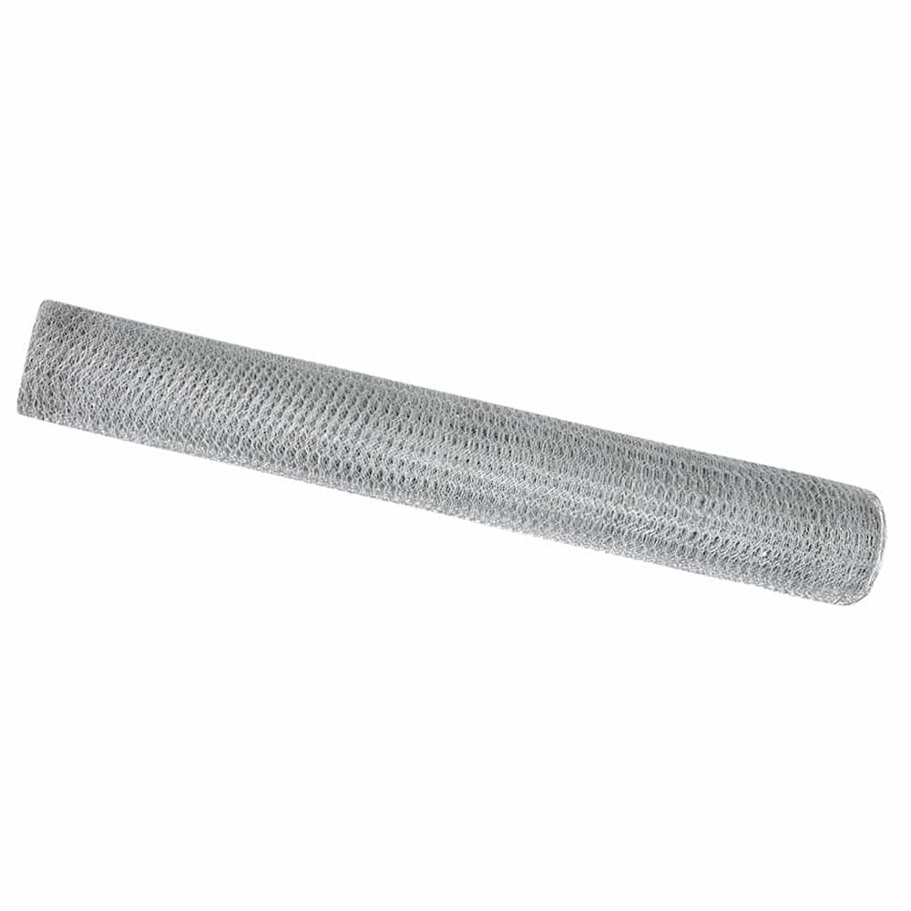 Hexagonal Fence Silver 1.4 x 25 m Galvanized Steel
