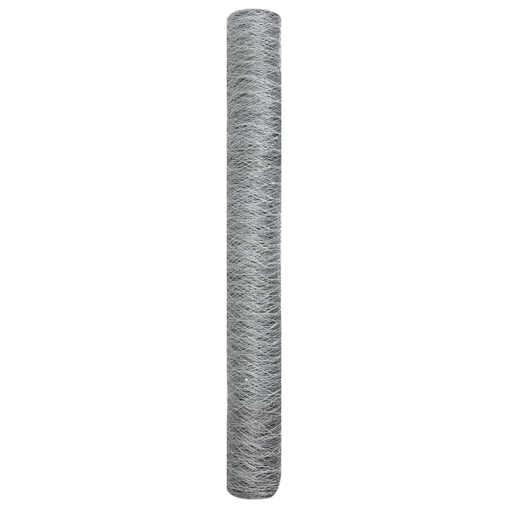 Heksagoninė tvora Sidabro 1.4 x 25 m Galvanizuotas plienas