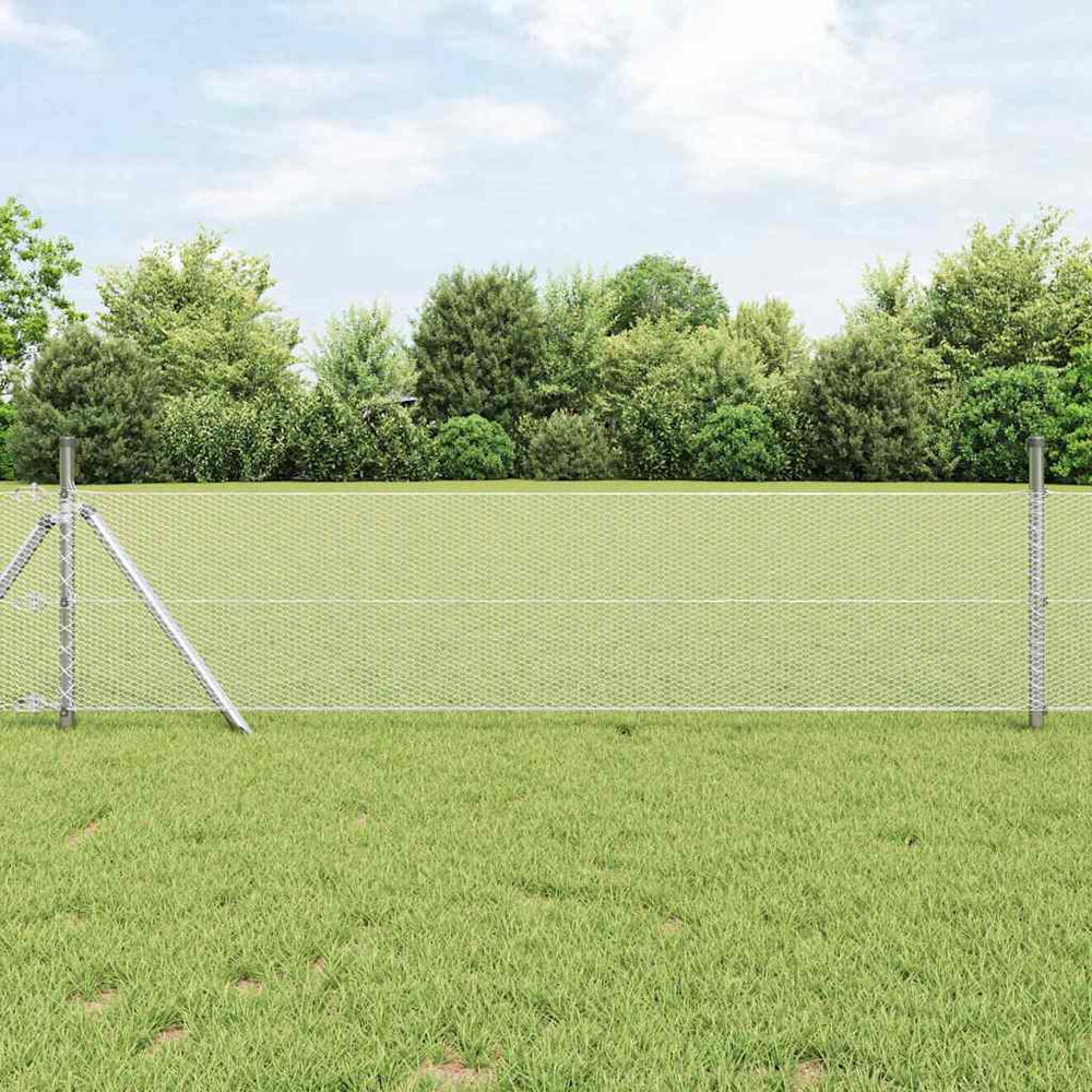 Heksagoninė tvora Sidabro 0.8 x 50 m Galvanizuotas plienas