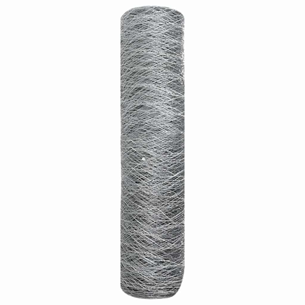 Hexagonal Wire Netting Silver 0.8 x 100 m Galvanized Steel
