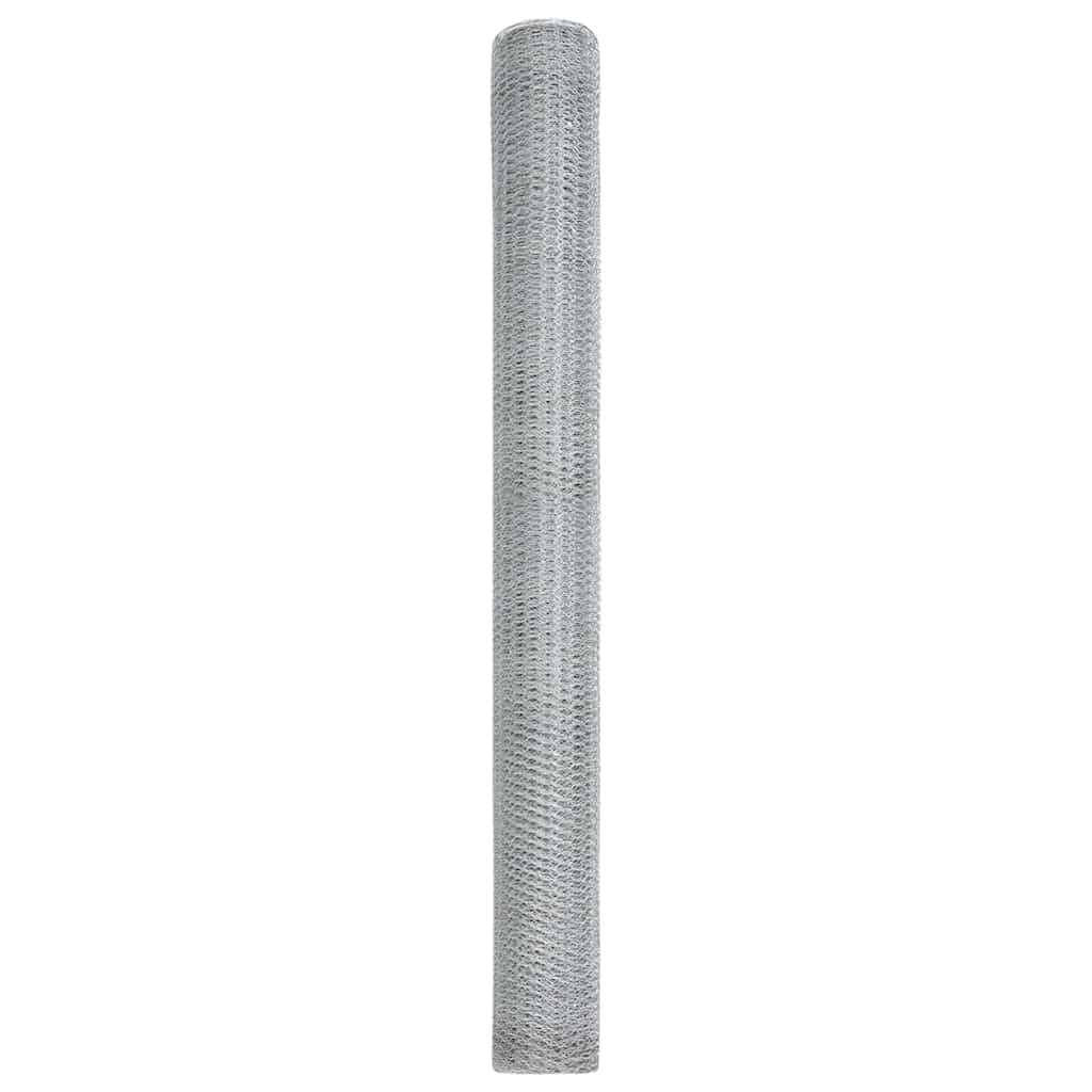 Hexagonal Fence Silver 1.6 x 100 m Galvanized Steel