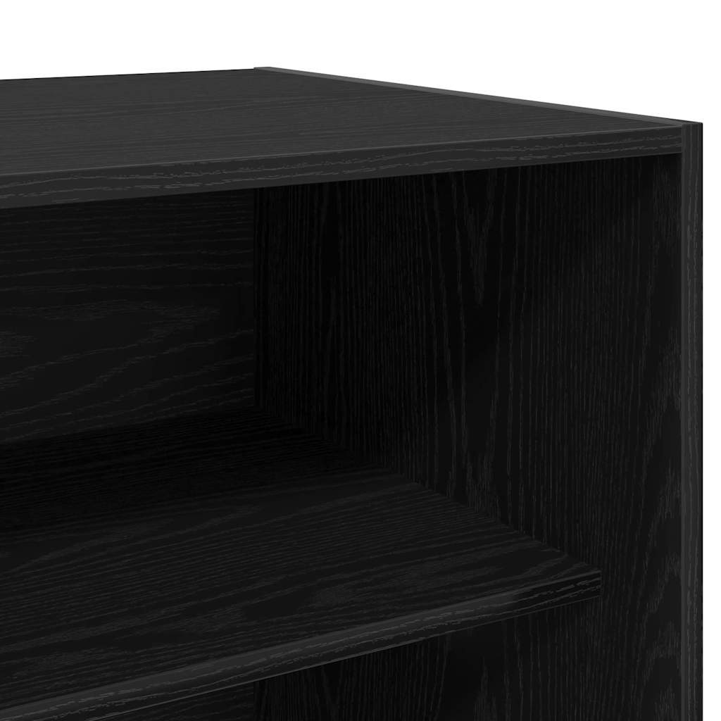 Black Wardrobe 80x50x200 cm Solid Wood