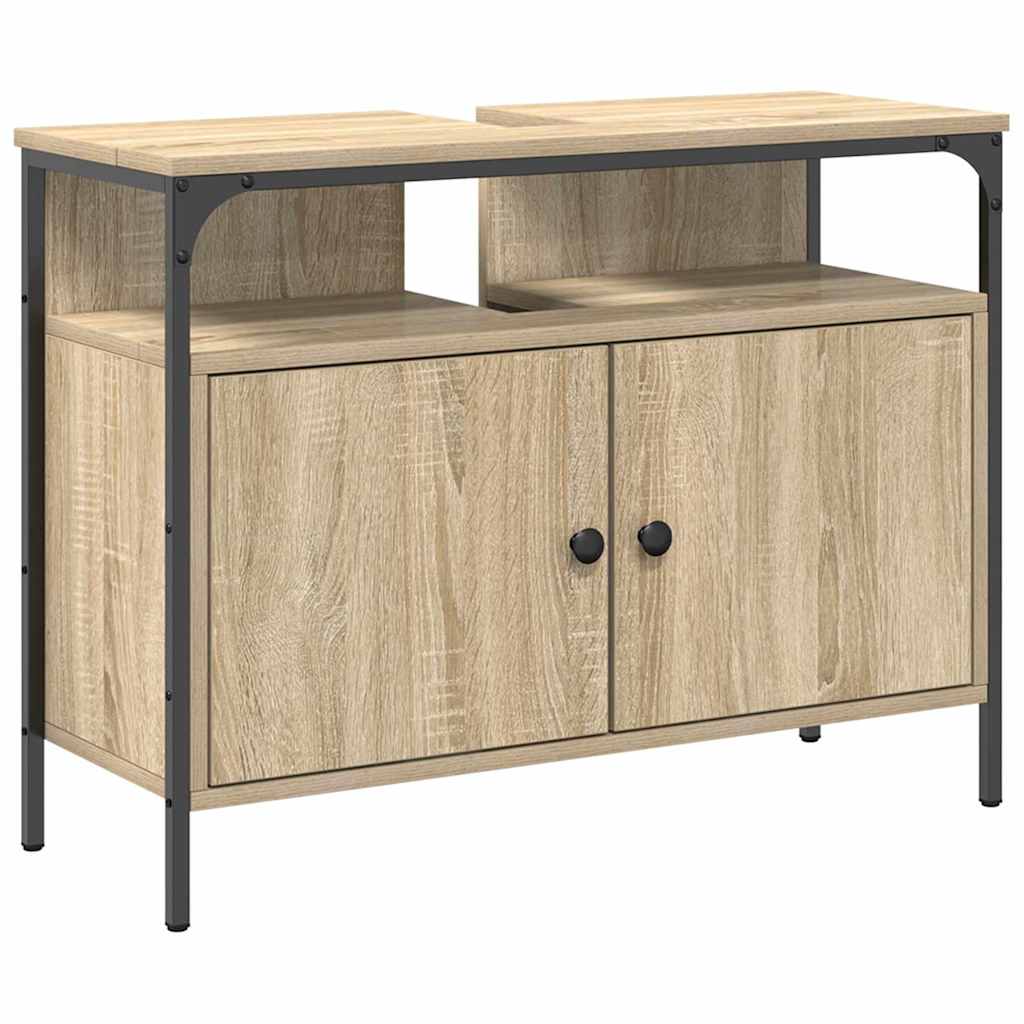 Vonios spintos komplektas 3 pcs Sonoma ąžuolas 80 x 30 x 60 cm