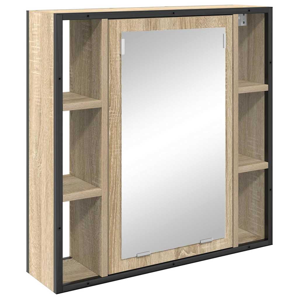 Vonios spintos komplektas 3 pcs Sonoma ąžuolas 80 x 30 x 60 cm