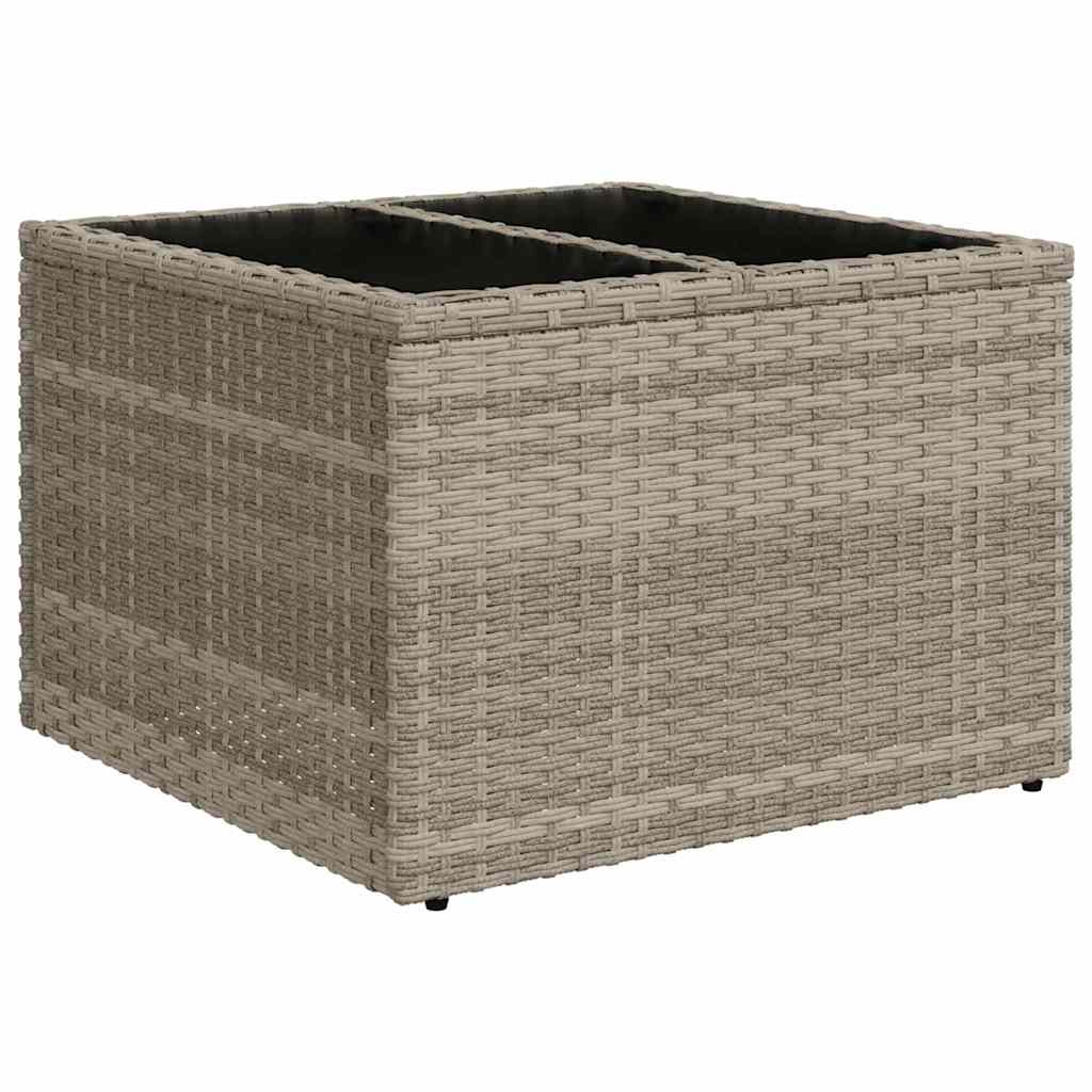 5 Dalių Sodo Sofa Komplektas su Pagalvėlėmis Šviesiai Pilkas Poli Ratanas