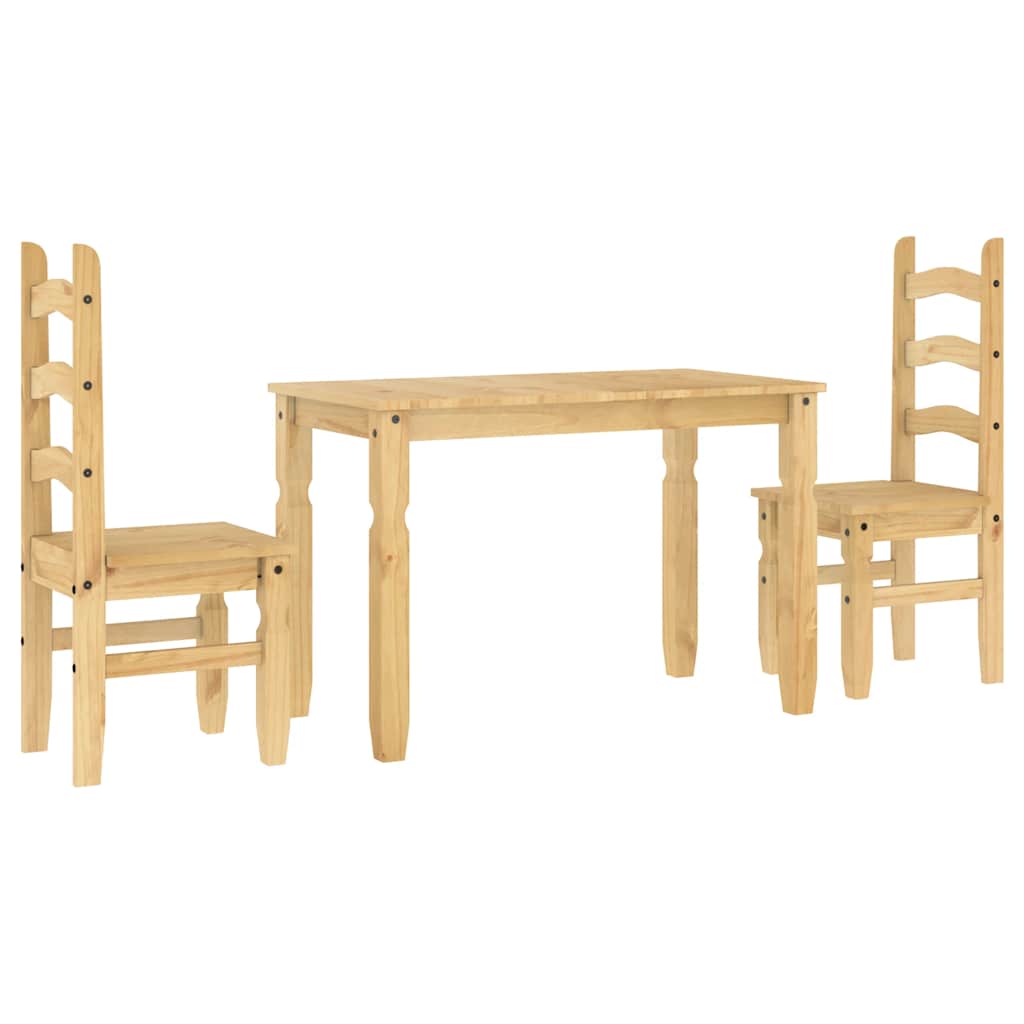 Dining set Panama, 3-piece, solid pine