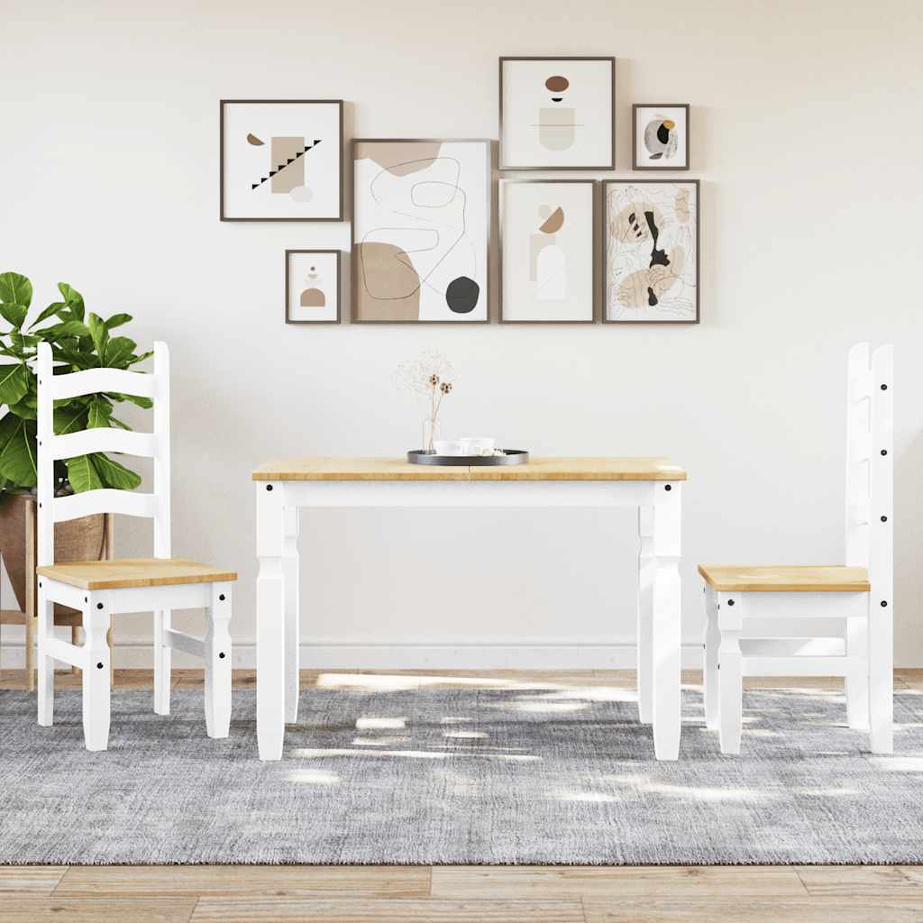 Dining Set Panama, 3 pieces, solid white pine