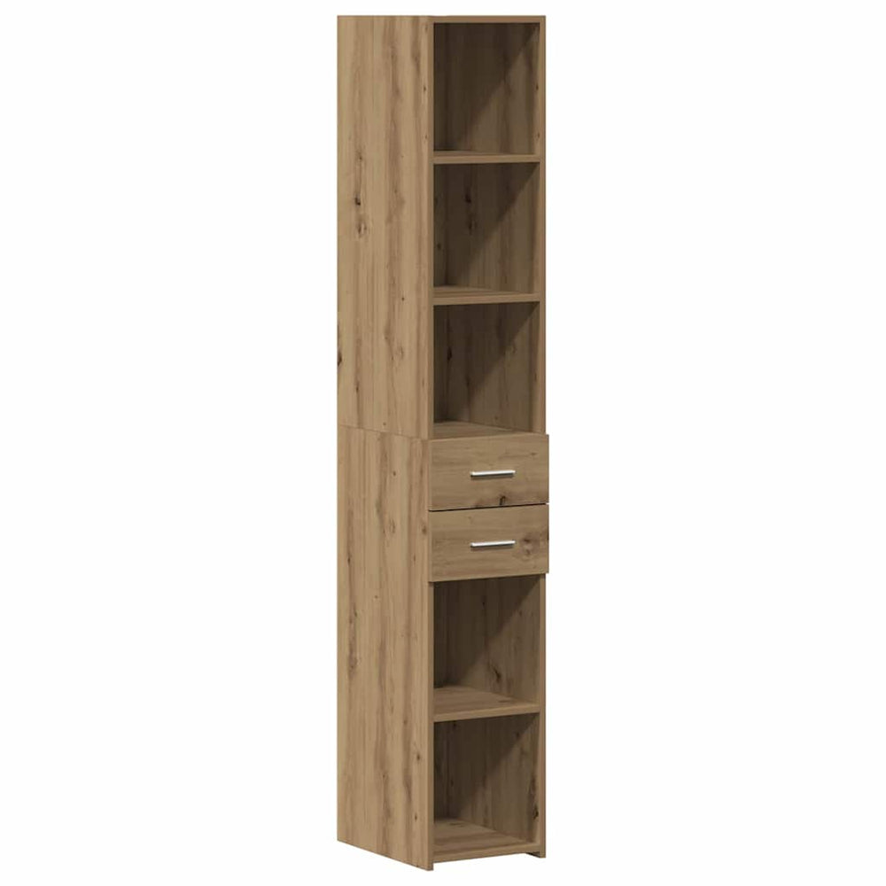 Tall cabinet with drawer artisan oak 30 x 42.5 x 185 cm