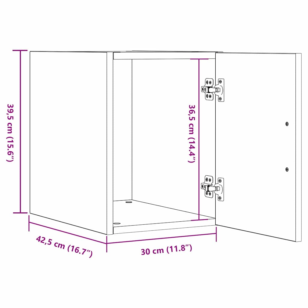 Wall-mounted cabinet Craftsmen oak