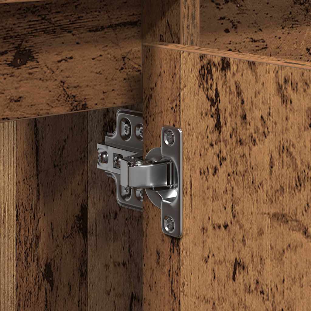 Washbasin cabinet with storage Vintage wood 91 x 35 x 60 cm