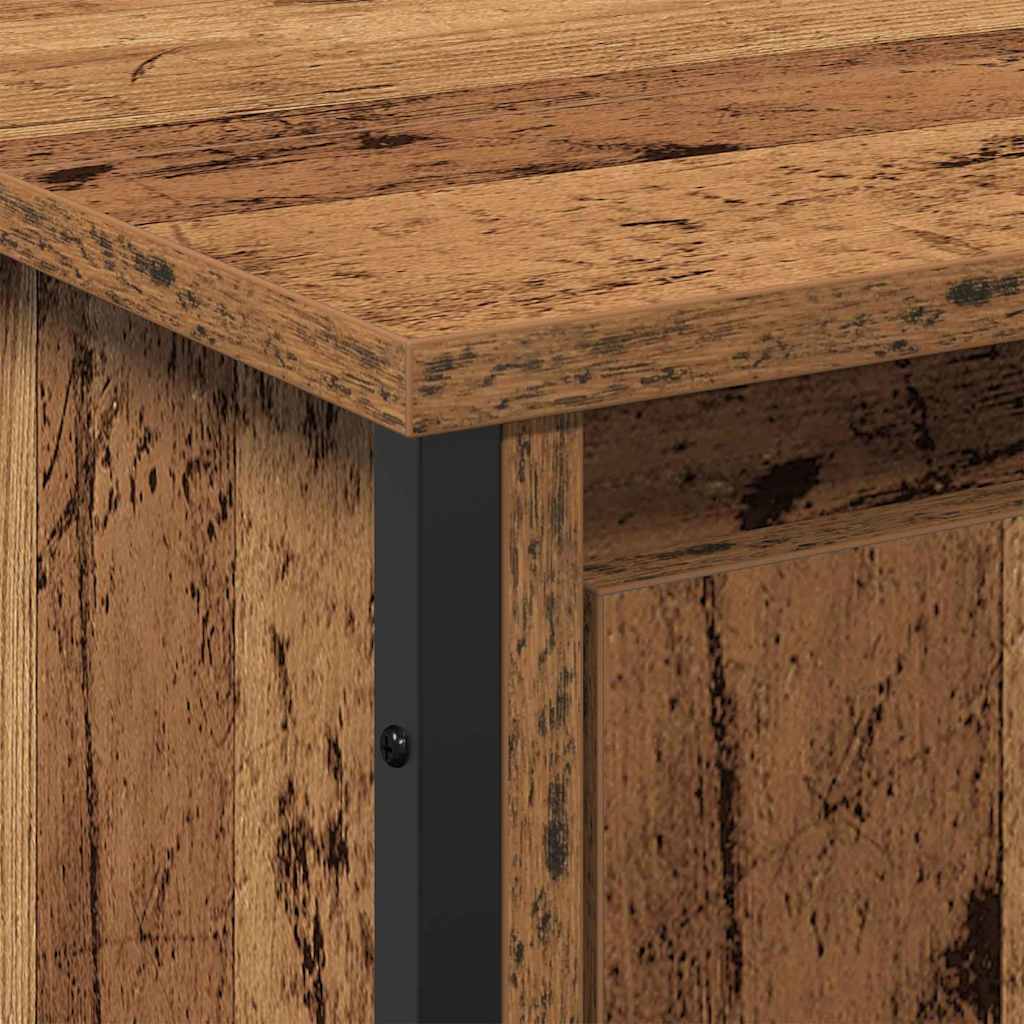 Washbasin cabinet with storage Vintage wood 91 x 35 x 60 cm
