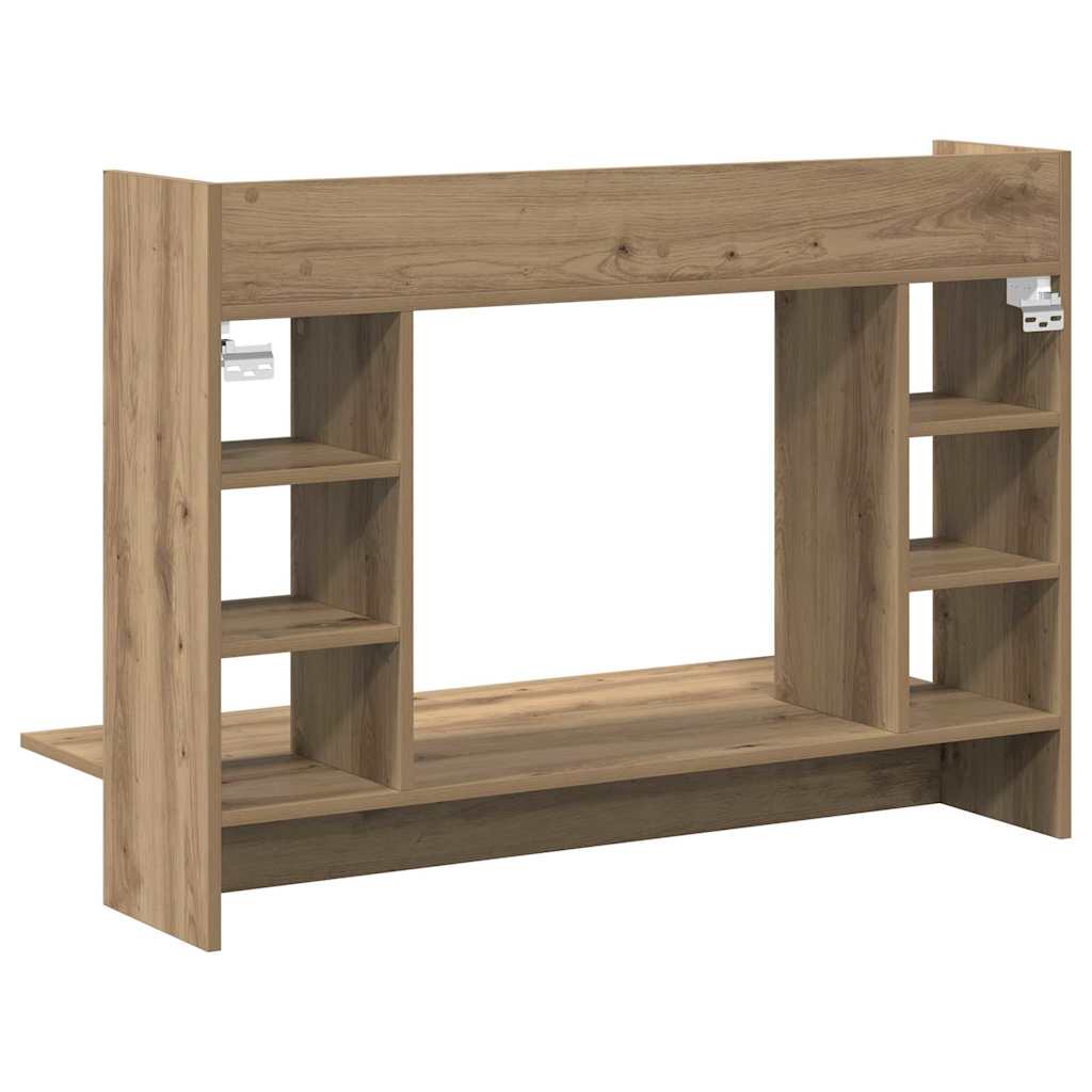 Wall-mounted desk artisan oak