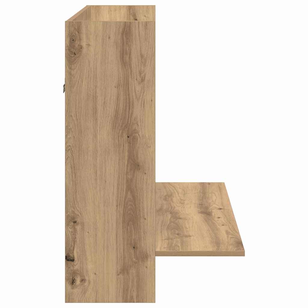 Wall-mounted desk artisan oak