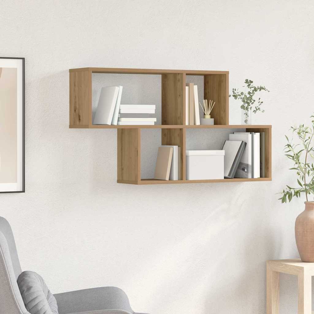 Wall shelf with shelf Other with storage Artisan oak