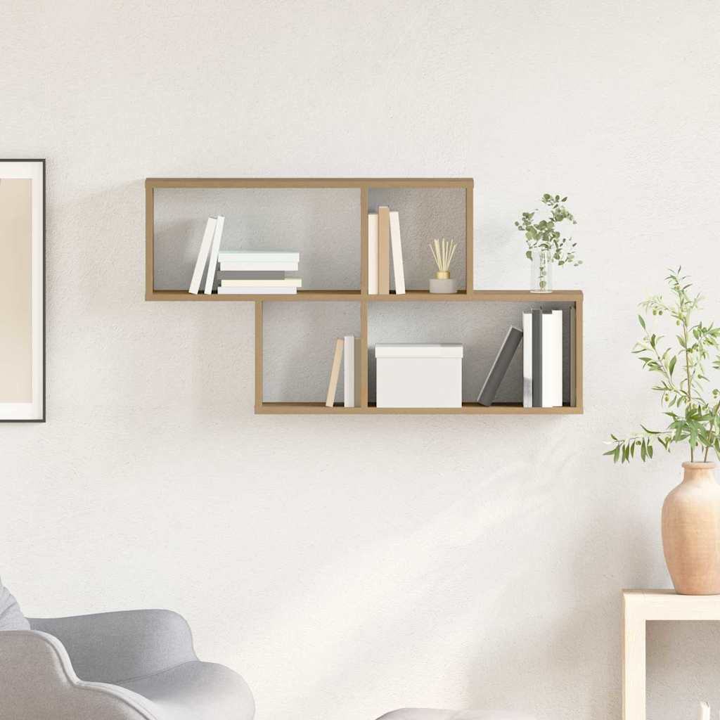 Wall shelf with shelf Other with storage Artisan oak