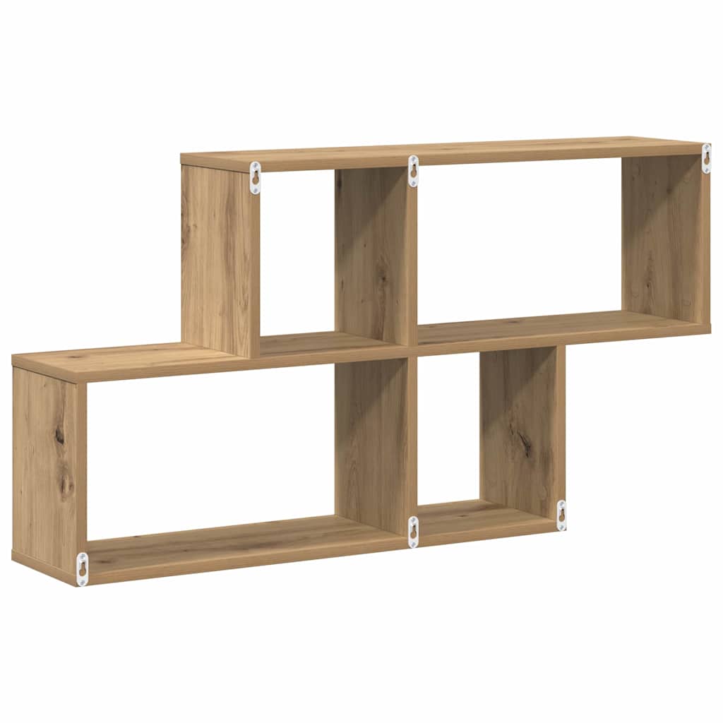 Wall shelf with shelf Other with storage Artisan oak