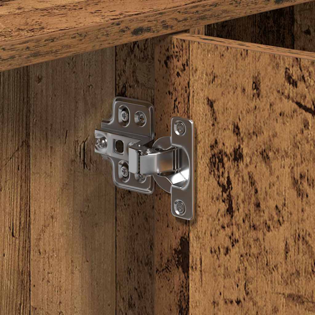 Sink cabinet with storage Vintage wood 90 x 29 x 55 cm
