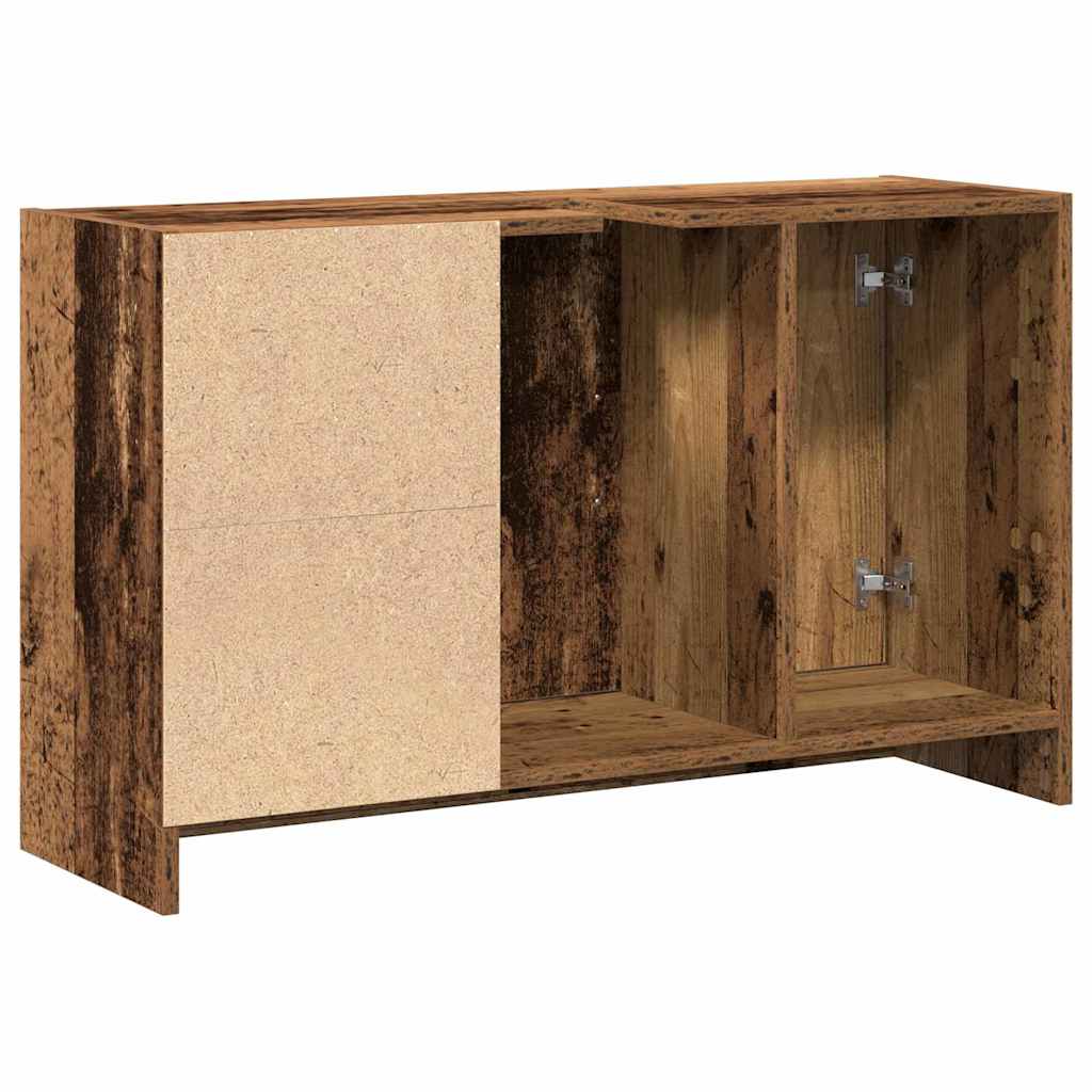 Sink cabinet with storage Vintage wood 90 x 29 x 55 cm