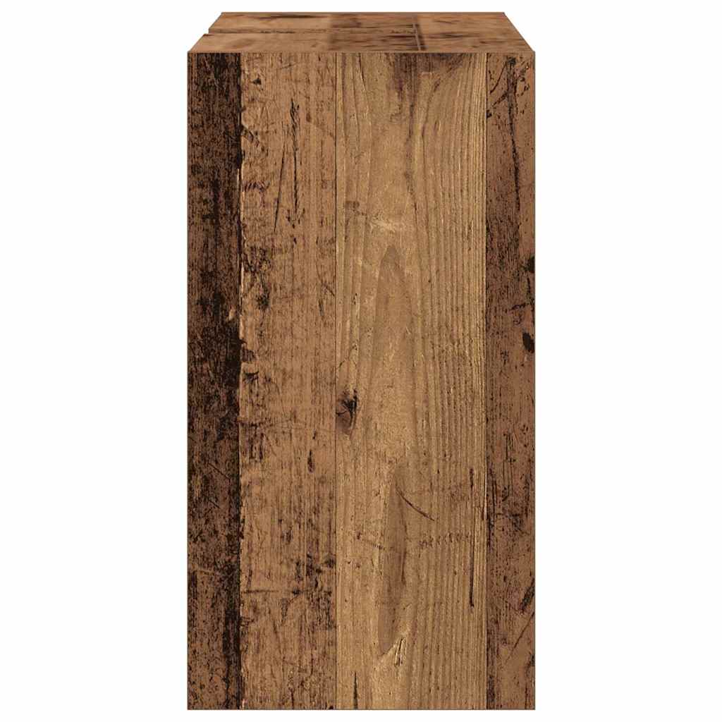 Sink cabinet with storage Vintage wood 90 x 29 x 55 cm