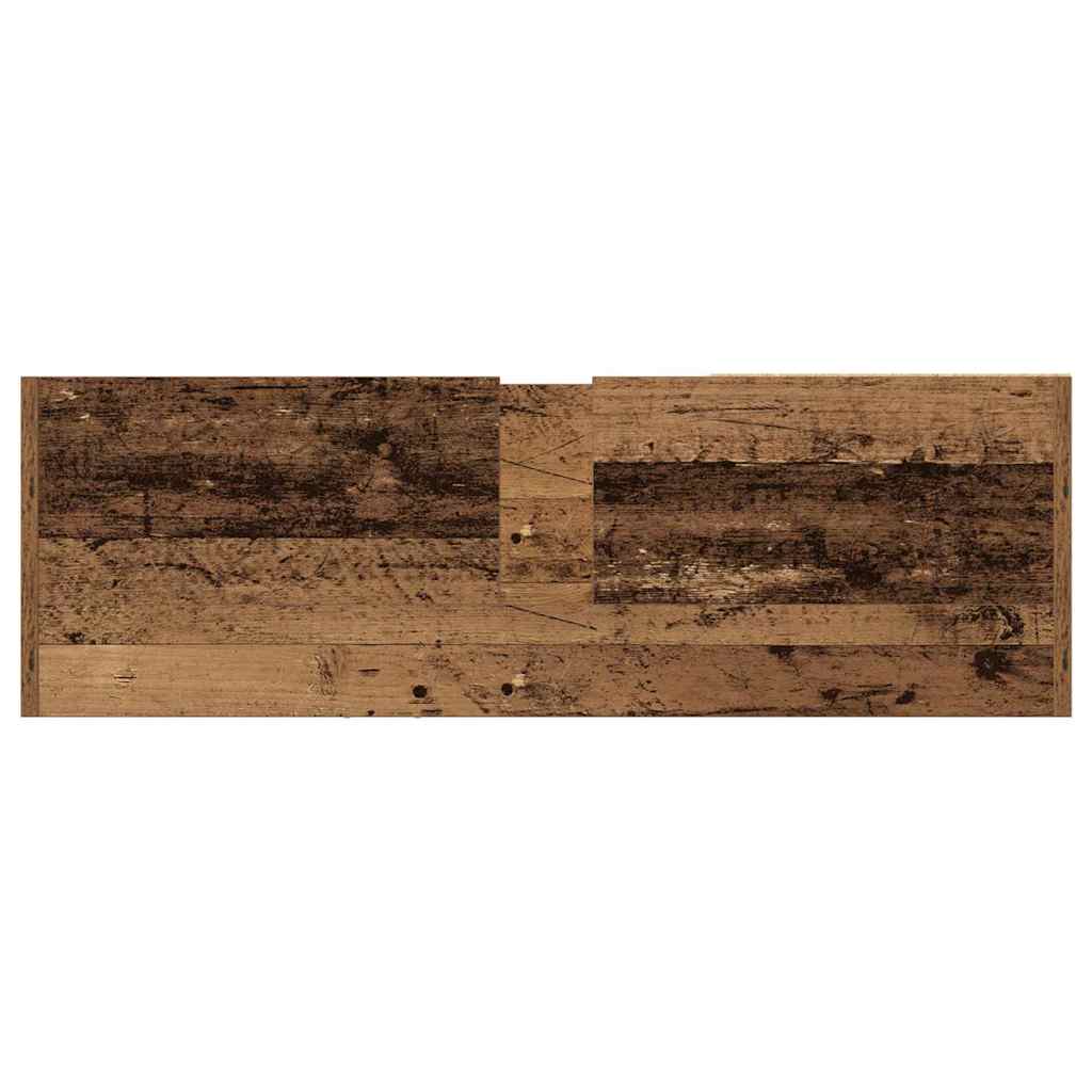 Sink cabinet with storage Vintage wood 90 x 29 x 55 cm