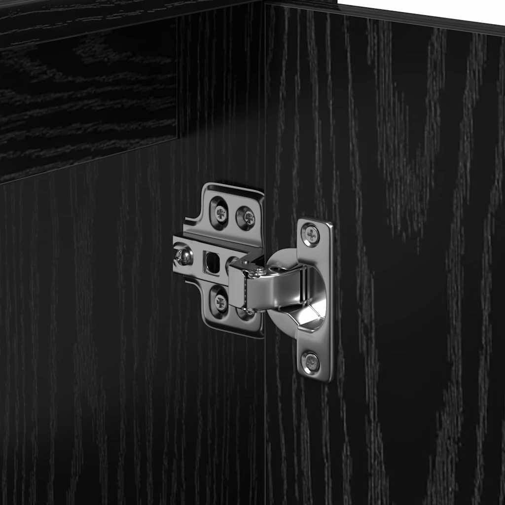 Sink Cabinet with Storage Black Oak 63 x 29 x 55 cm