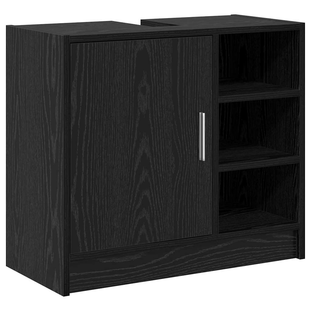 Sink Cabinet with Storage Black Oak 63 x 29 x 55 cm