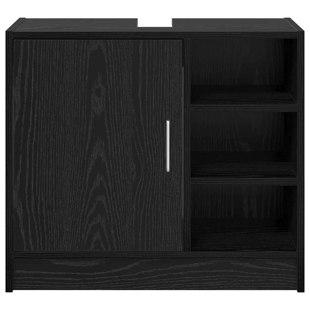 Sink Cabinet with Storage Black Oak 63 x 29 x 55 cm