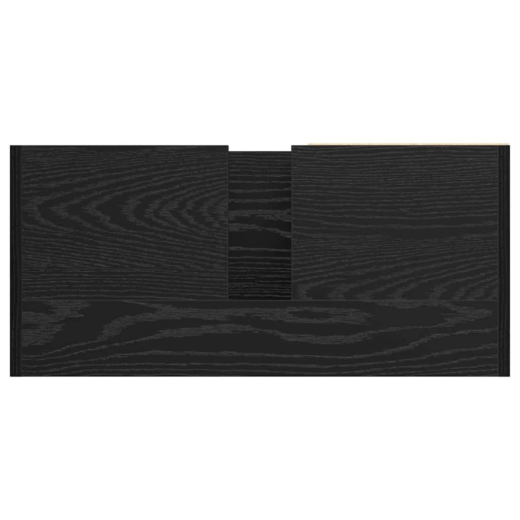 Sink Cabinet with Storage Black Oak 63 x 29 x 55 cm