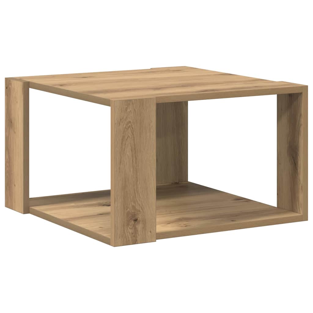 Coffee table artisan oak 51.5 x 51.5 x 30 cm
