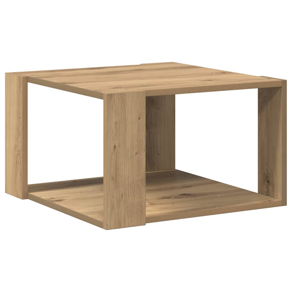 Coffee table artisan oak 51.5 x 51.5 x 30 cm