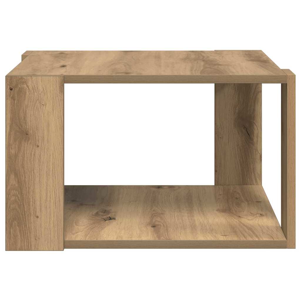Coffee table artisan oak 51.5 x 51.5 x 30 cm