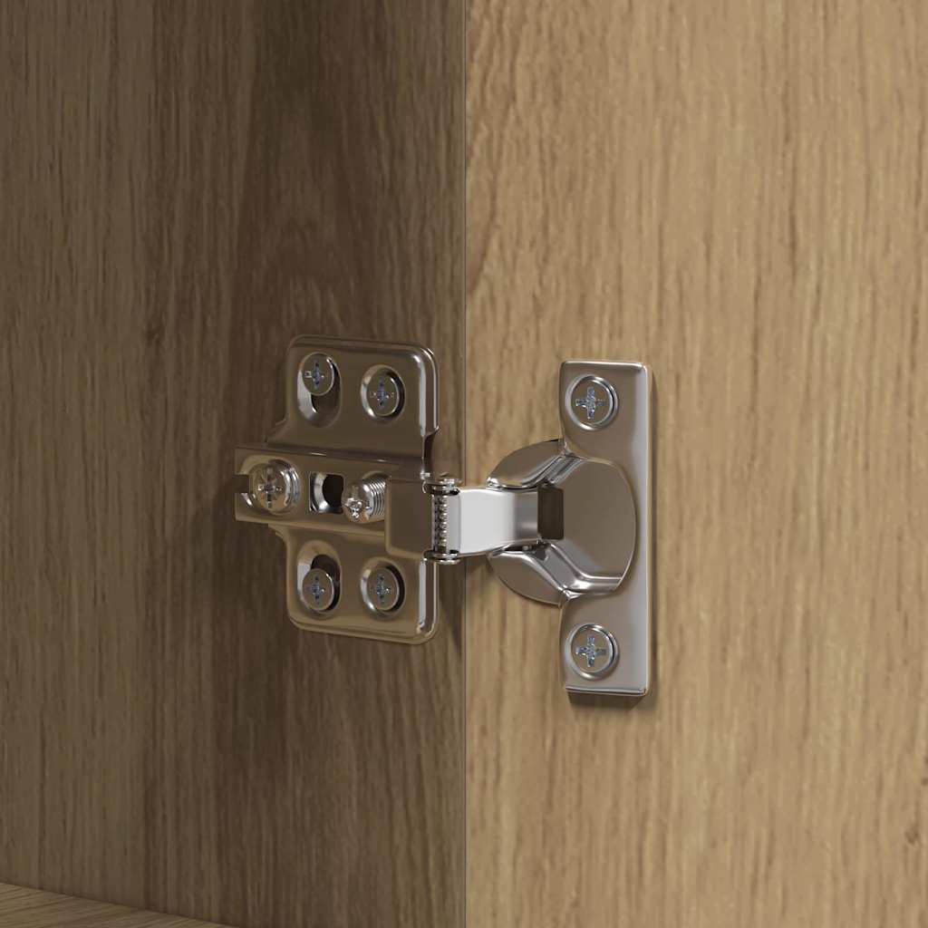 TV Cabinet Brown 139.5 x 34 x 50 cm Engineered Wood