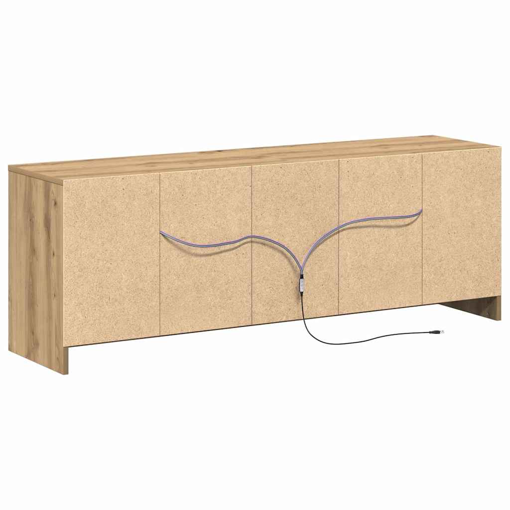 TV Cabinet Brown 139.5 x 34 x 50 cm Engineered Wood