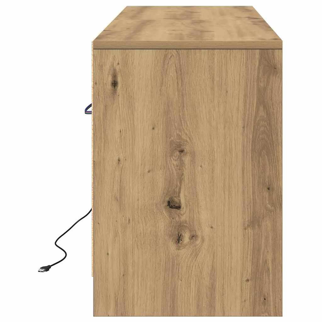TV Cabinet Brown 139.5 x 34 x 50 cm Engineered Wood