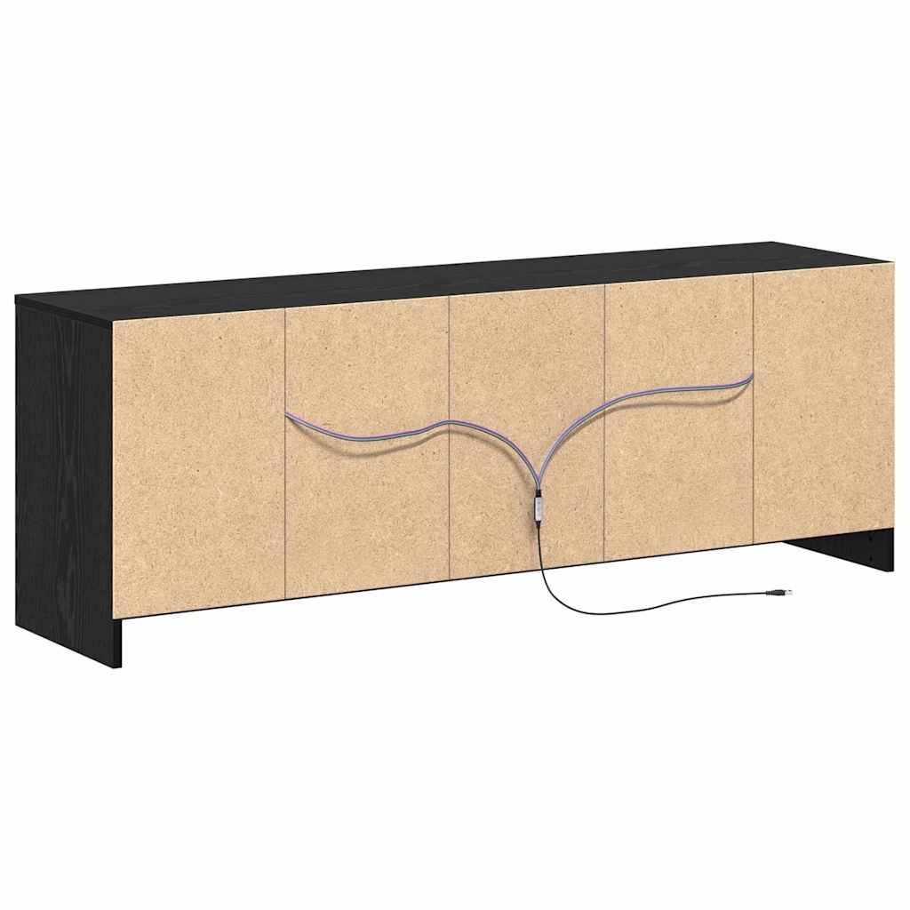 Televizoriaus spintelė Juoda 139.5 x 34 x 50 cm