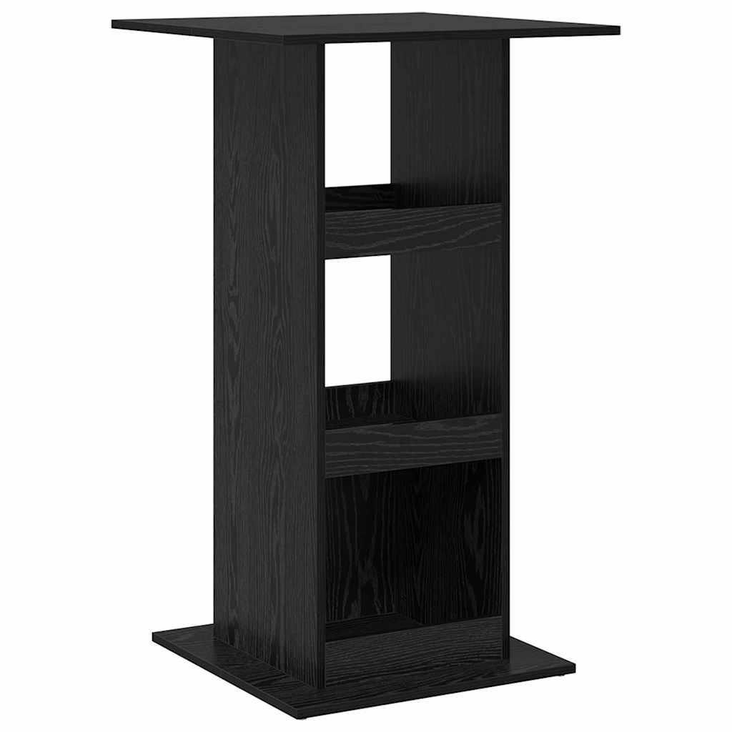 Bar Table Black Oak 60 x 60 x 100 cm Engineered Wood