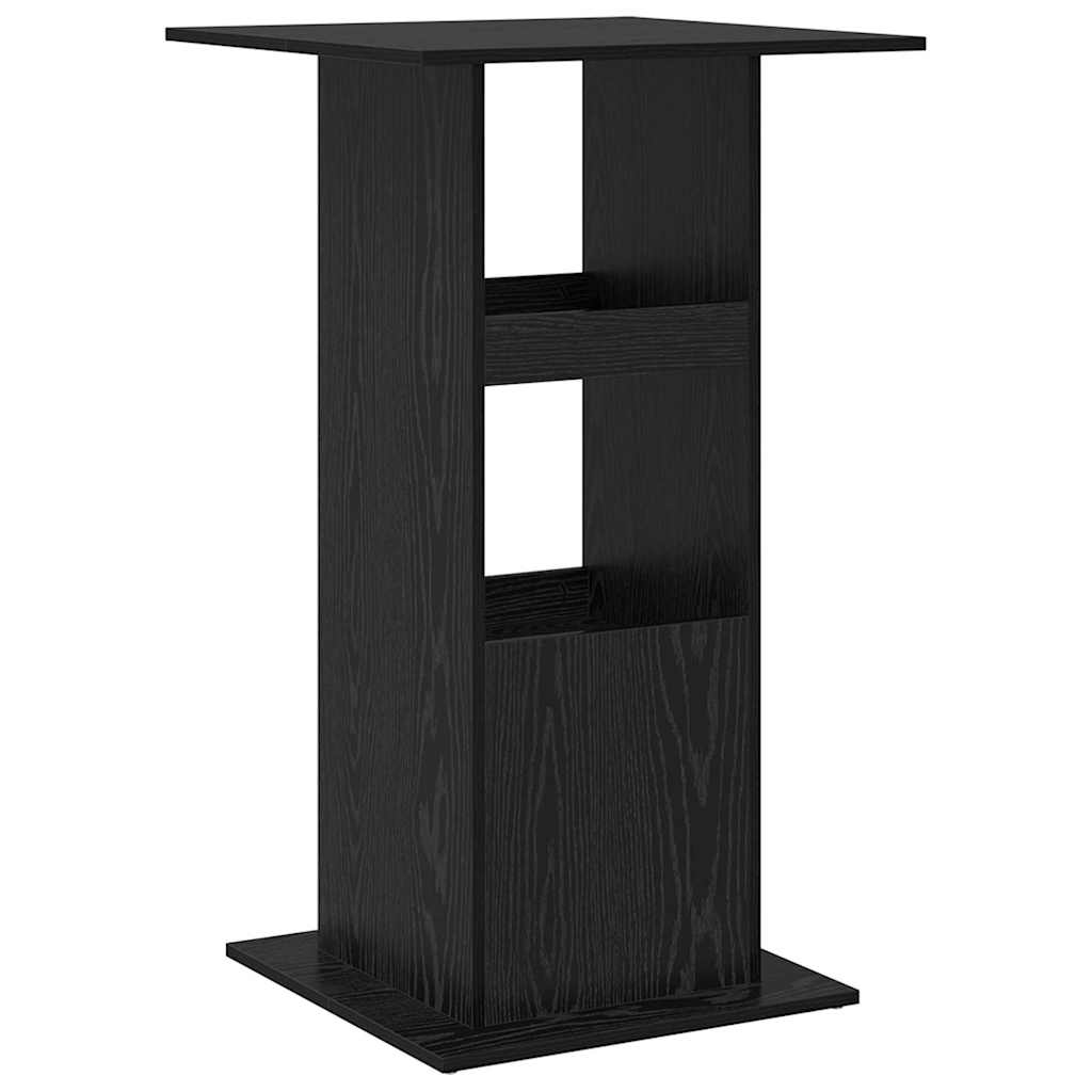 Bar Table Black Oak 60 x 60 x 100 cm Engineered Wood